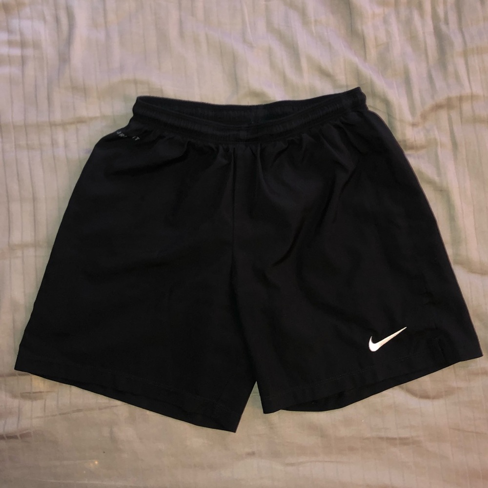 Black nike running/soccer shorts